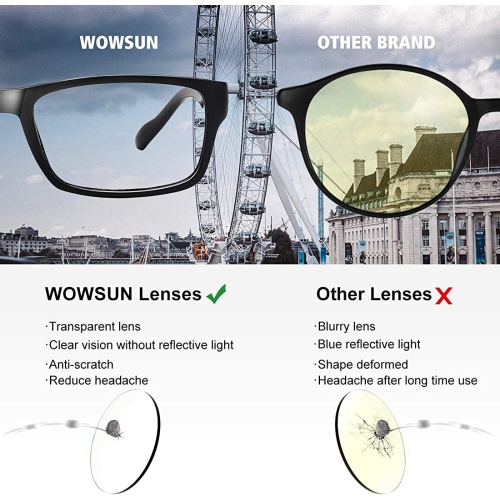 5 Pack Reading Glasses for Women Men with Spring Hinge Blue Light Blocking Clear Lens Computer Readers