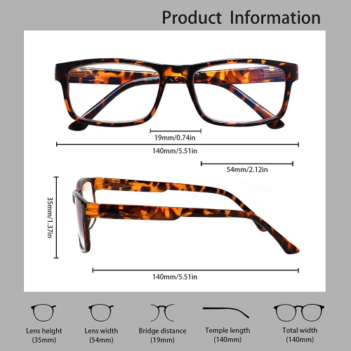 Paquet de 5 paires de lunettes de lecture anti-lumière bleue UV400 anti-reflets pour hommes femmes