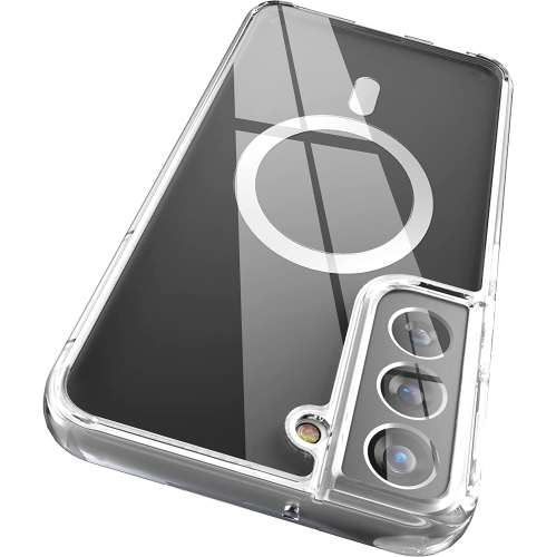 Arrière transparent pour Galaxy S22 plus de Samsung, étui magnétique compatible avec les accessoires et le chargement MagSafe