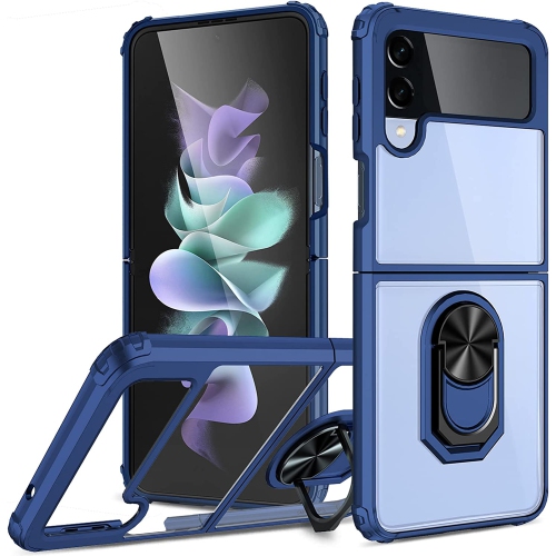 Kickstand Clear Phone Case for Samsung Galaxy Z Flip4 5G,Drop