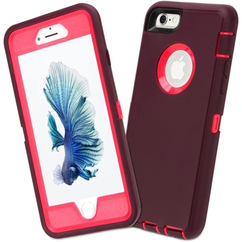 Case for iPhone 6s Plus/6 Plus,Heavy Duty 3 in 1 Built-in Screen Protector Cover Dust-Proof Shockproof