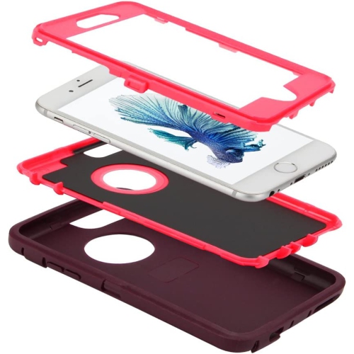 Case for iPhone 6s Plus/6 Plus,Heavy Duty 3 in 1 Built-in Screen Protector Cover Dust-Proof Shockproof