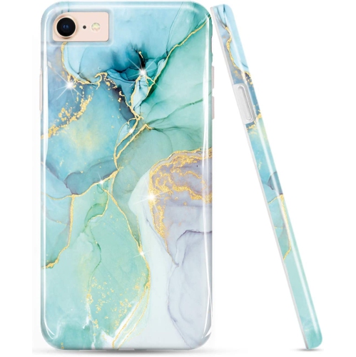 GENERIC  Iphone Se 2022 Case/iphone Se 2020 Case, Iphone 7 8 Case, Marble Design, Shockproof Clear Bumper Tpu Soft Case