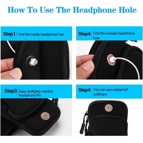 Brassard pour téléphone cellulaire pour iPhone 13 12 11 Pro XR XS X 8 7 6 6s, Galaxy S21 Ultra S20 S10 S9 résistant à la sueur Sports