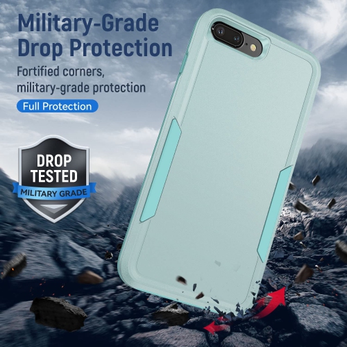 Phone Case for iPhone 6plus 6splus 7plus 8plus i 6/6s/7/8 Plus with Screen Protector Cover and Full Body