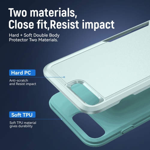 Phone Case for iPhone 6plus 6splus 7plus 8plus i 6/6s/7/8 Plus with Screen Protector Cover and Full Body