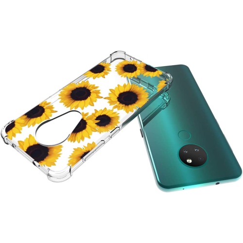 Designed for Nokia 6.2 case, Nokia 7.2 case, Shockproof Clear Soft Flexible TPU Slim Protective Phone Case