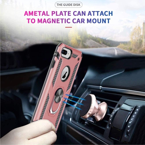 Compatible with iPhone 8 Plus/7 Plus,iPhone 6s Plus/ 6 Plus Phone Case, Screen Protector 360 Degree Rotating