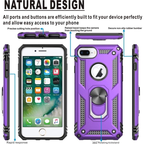 Compatible with iPhone 8 Plus, iPhone 7 Plus,iPhone 6s Plus/ 6 Plus Phone Case, Screen Protector 360 Degree