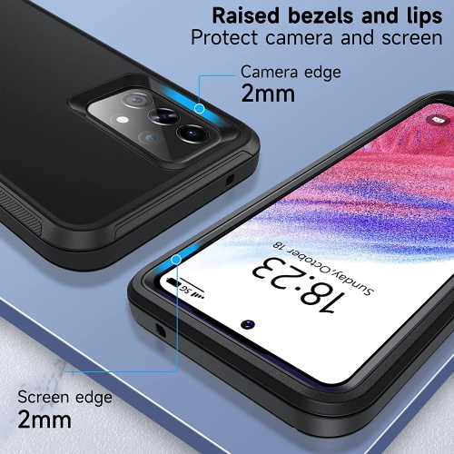 Pour le Galaxy A53 5G de Samsung, l’étui robuste antichoc 3-en-1 A53 5G de Samsung en TPUR souple et résistant aux chocs