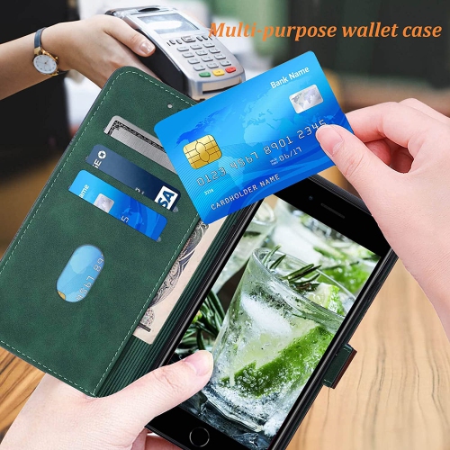 Compatible for iPhone 8 Plus Case Wallet,iPhone 7 Plus Case,iPhone 6/6S Plus Case,[Kickstand][Wrist Strap][Card Holder