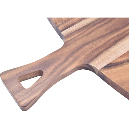 Planche à découper en bois d’acacia avec poignée pour la cuisine, planche à découper en bois pour la viande, le pain, les légumes fruits Charcuterie