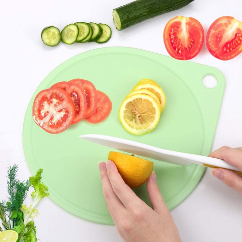 Ensemble de couteaux pour enfants, couteaux de cuisson pour enfants en 3 tailles et planche à découper en plastique/prise ferme, lames dentelées,