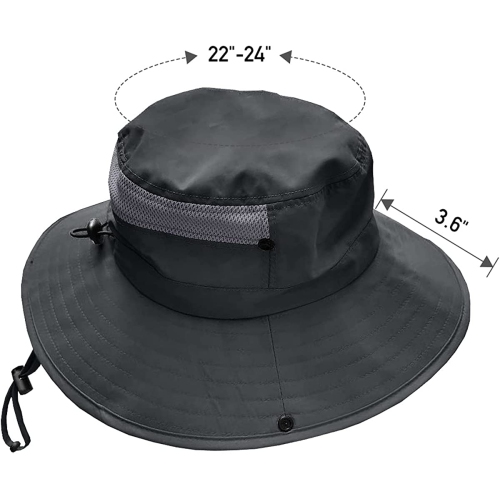 Chapeau de deux dollars pour lʼextérieur – Protection UV UPF pour hommes et femmes, chapeau de soleil de seau pour la pêche, randonnée, jardinage