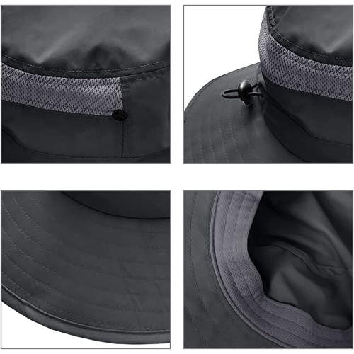 Chapeau de deux dollars pour lʼextérieur – Protection UV UPF pour hommes et femmes, chapeau de soleil de seau pour la pêche, randonnée, jardinage