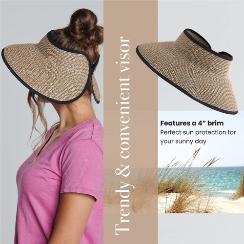 Tous les pare-soleil UltraBright pour femmes avec bordure en ruban et bande en molleton