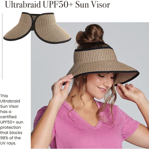 Tous les pare-soleil UltraBright pour femmes avec bordure en ruban et bande en molleton