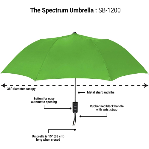 The Spectrum Umbrella, vert lime, taille unique