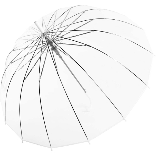Parapluie de voyage transparent Bubble On ouvre automatiquement 16 côtes en acier très grand dôme en PVC résistant au vent KS10