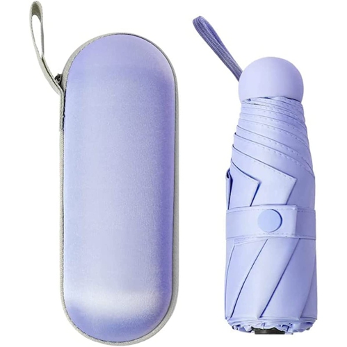 Mini Travel Compact Umbrella for Women&Men with 8 Rib Small Portable Sun and Rain Umbrella with UV Protection Windproof