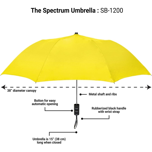 The Spectrum Umbrella, jaune, taille unique
