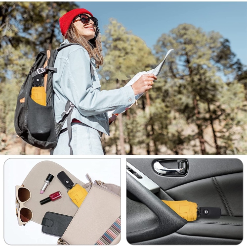 Parapluie de voyage résistant au vent 45 po - Parapluie compact Solide 10 Ribs compact et automatique petit format parapluie