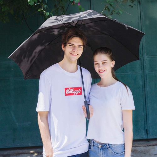 Hook Handle Umbrella Windproof UPF 50+, j Stick UV Umbrellas Auto Open 54IN…