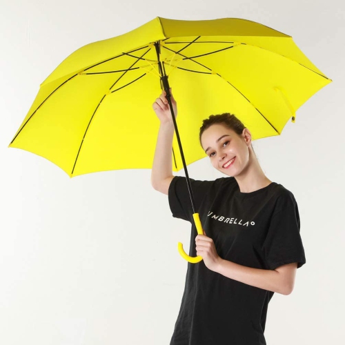 UV parapluie à ouverture automatique UPF 50+ avec poignée en J 50 po