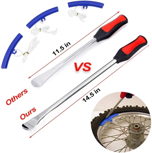 14.5inch Tire Spoons Motorcycle, Dirt Bike Tire Spoon Set, Professional Tire Changing Spoons Lever Iron Tool