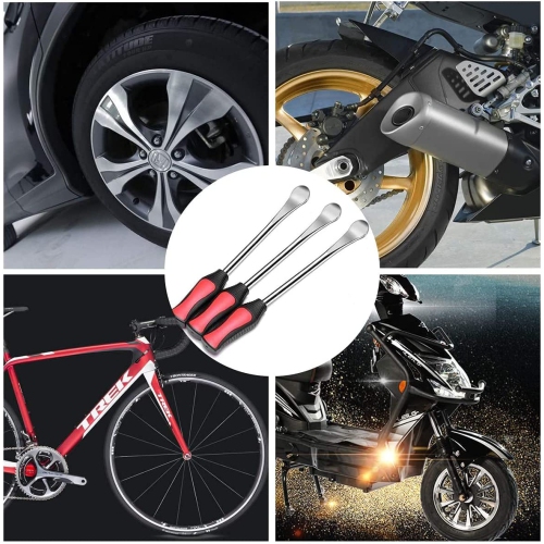 14.5inch Tire Spoons Motorcycle, Dirt Bike Tire Spoon Set, Professional Tire Changing Spoons Lever Iron Tool