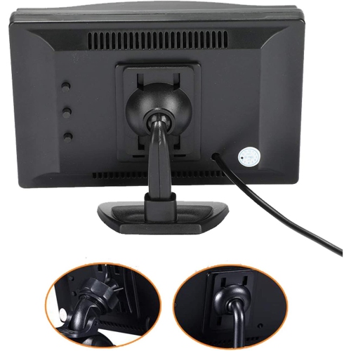 5 Inch TFT LCD Car Color Rear View Monitor Screen for Parking Rear View Backup Camera with 2 Optional Bracket