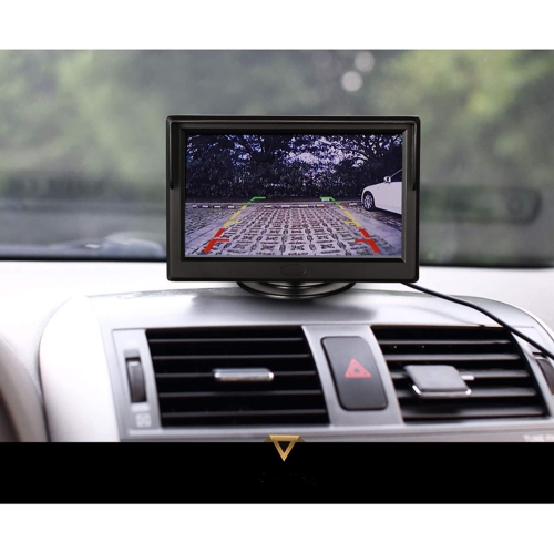 5 Inch TFT LCD Car Color Rear View Monitor Screen for Parking Rear View Backup Camera with 2 Optional Bracket