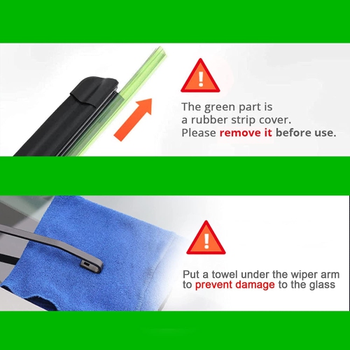 2 wipers Replacement for 2013-2015 Mini Cooper R55 R56 R57, Windshield Wiper Blades Original Equipment Replacement -