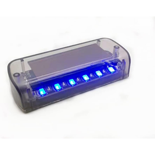 6 LED Car Alarm Warning Light Fake Dummy Solar Power Simulated Security Anti-Theft Flashing Light Car Burglar Alarm