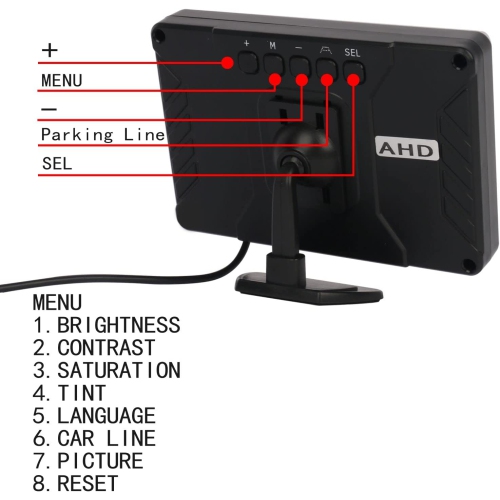 License Plate Backup Camera,Car RV Van Truck Rear View Front View Reverse Camera IP68 Waterproof HD Color 170 Degree