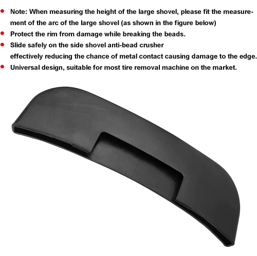 Tire Shovel Plastic Sleeve Tire Pressure Shovel Protective Sleeve Rims Protection Accessories for Tyre