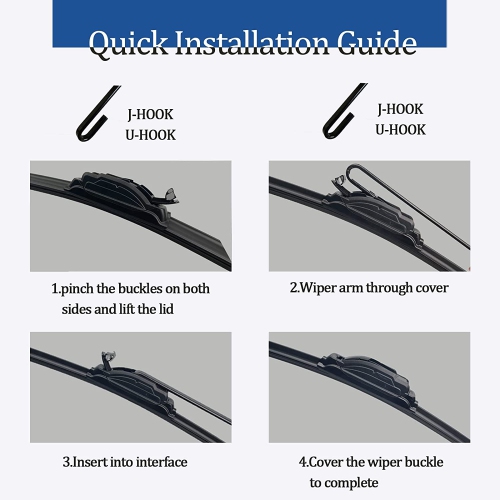 OEM QUALITY 26" + 18" Premium All-Seasons Durable Stable And Quiet Windshield Wiper Blades(Set of 2)