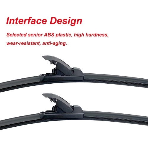 OEM Quality Premium Four Season Universal Front Windshield Wiper Blades For Original Equipment Replacement 22"+22"