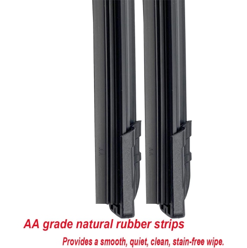 OEM Quality Premium Four Season Universal Front Windshield Wiper Blades For Original Equipment Replacement 22"+22"