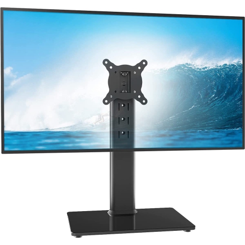 Universal Swivel TV Stand/Base Table Top TV Stand for 13 to 32 inch TVs with 100 Degree Swivel, 4 Level Height