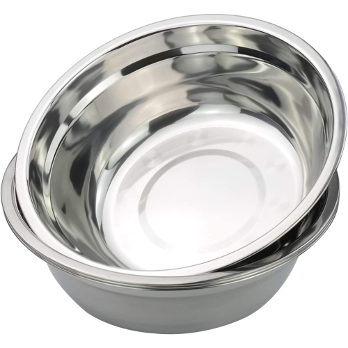 Stainless Steel Mixing Bowls, Set of 4 Metal Prep Bowls