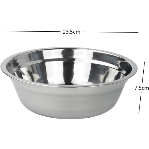 Stainless Steel Mixing Bowls, Set of 4 Metal Prep Bowls