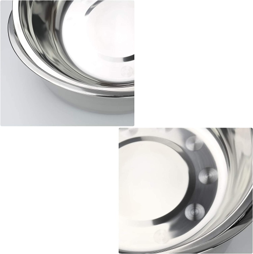 Stainless Steel Mixing Bowls, Set of 4 Metal Prep Bowls