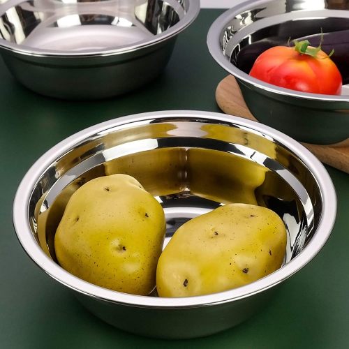 4 Packs Stainless Steel Bowls, Kitchen Mixing Bowls Set