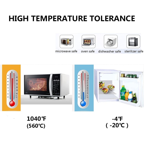 Glass Mixing Bowl Set with Lids, 4 Pieces Glass Salad Bowl Set with Lids High Brosilicate