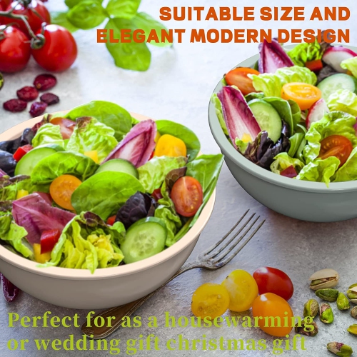 Mixing Bowls with Airtight Lids, 18 Piece Plastic Nesting Bowls Set Includes Measuring Cups, Microwave Safe