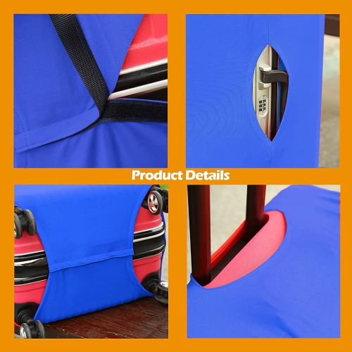 Housse élastique lavable pour sac de voyage, housse de protection pour valise avec étiquettes autocollantes étanches pour le bricolage