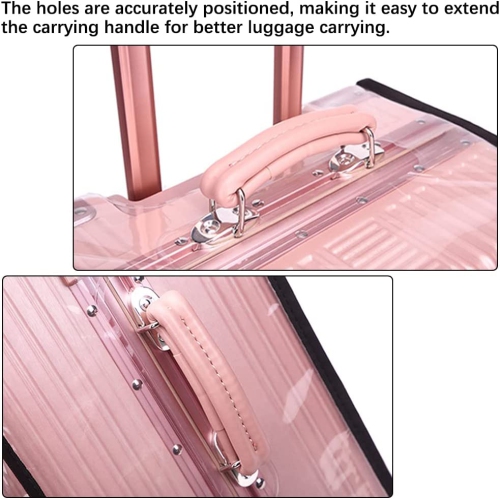 Couvre-valise de 20 po, protecteur de valise transparent, housse de valise en PVC étanche pour les voyages