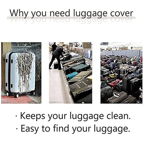 ® couvre-bagages de voyage pour bagages de voyage de 18-32 po enveloppe de protection élastique de valise