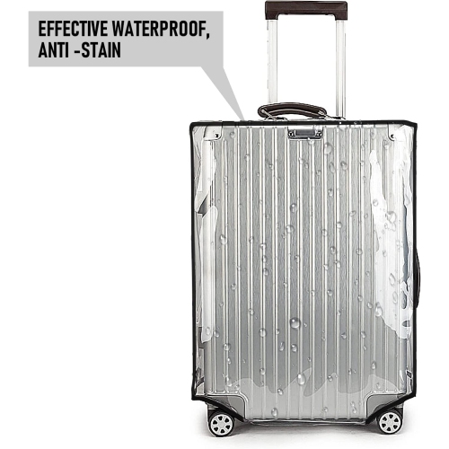 3 housses de valise étanches en PVC transparent, une housse de valise transparente pour les voyages, une housse de valise
